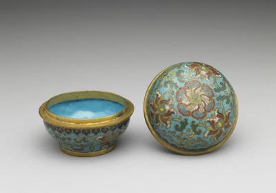 图片[2]-Copper box in cloisonne enamels, Qing dynasty (1644-1911)-China Archive